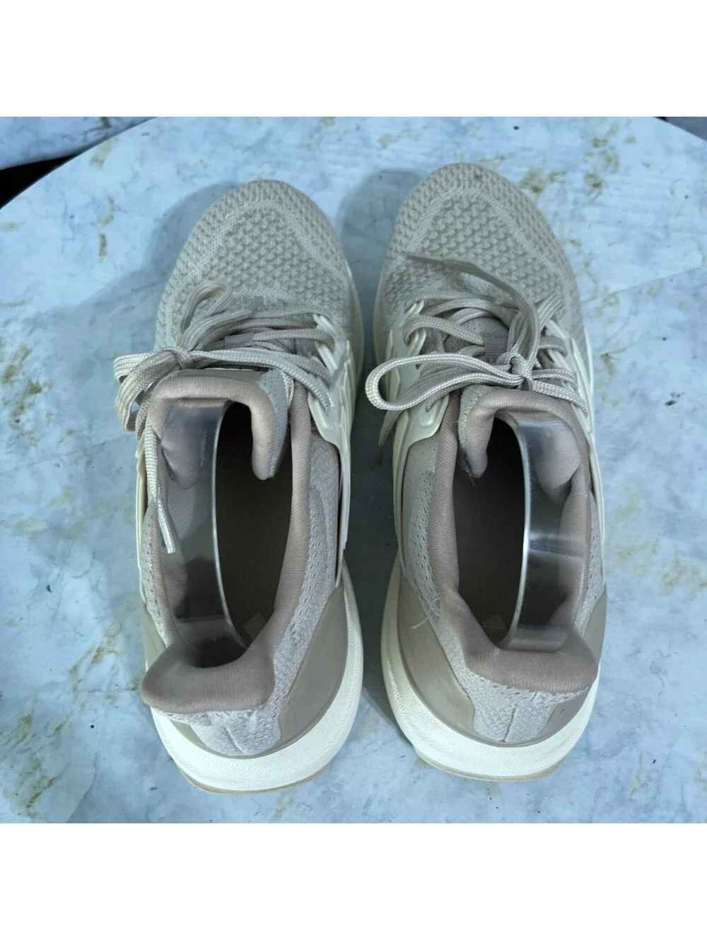 Adidas UltraDream DNA Mens Size 7.5 Running Shoes Beige Athletic Trainer Sneaker